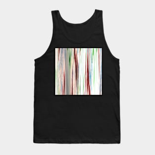 striped colourful abstract pattern Tank Top